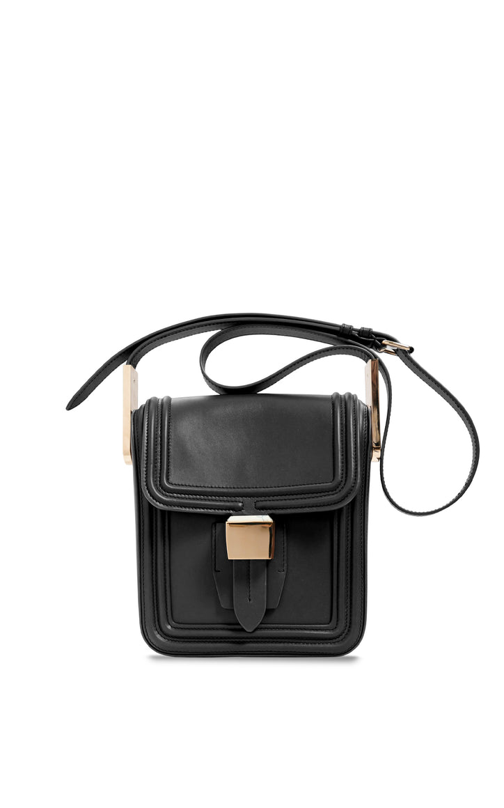 Marvelle Crossbody Bag in Black Leather