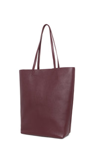 Sillbury Tote Bag in Bordeaux Textured Leather