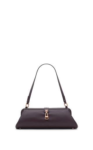 Paola Clutch in Bordeaux Nappa Leather