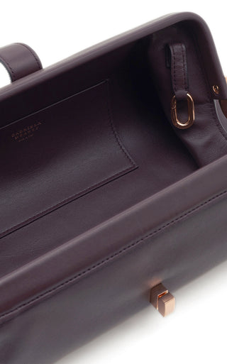 Paola Clutch in Bordeaux Nappa Leather