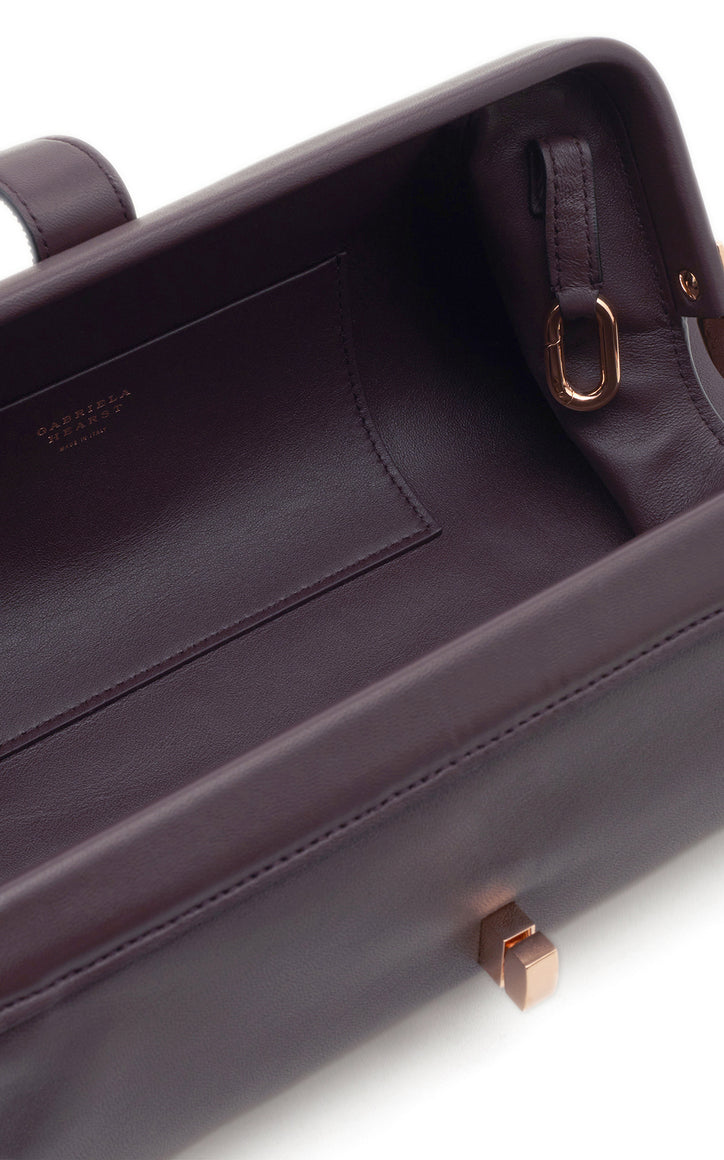 Paola Clutch in Bordeaux Nappa Leather