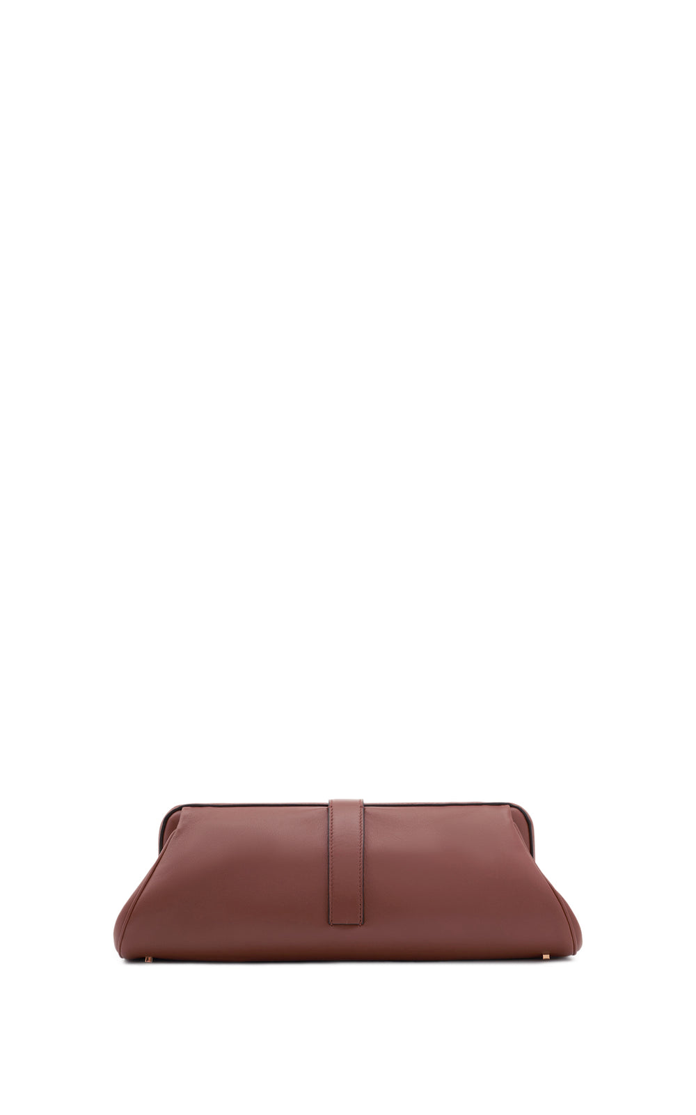 Paola Clutch in Cognac Nappa Leather