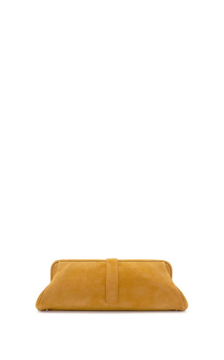 Paola Clutch in Golden Birch Suede
