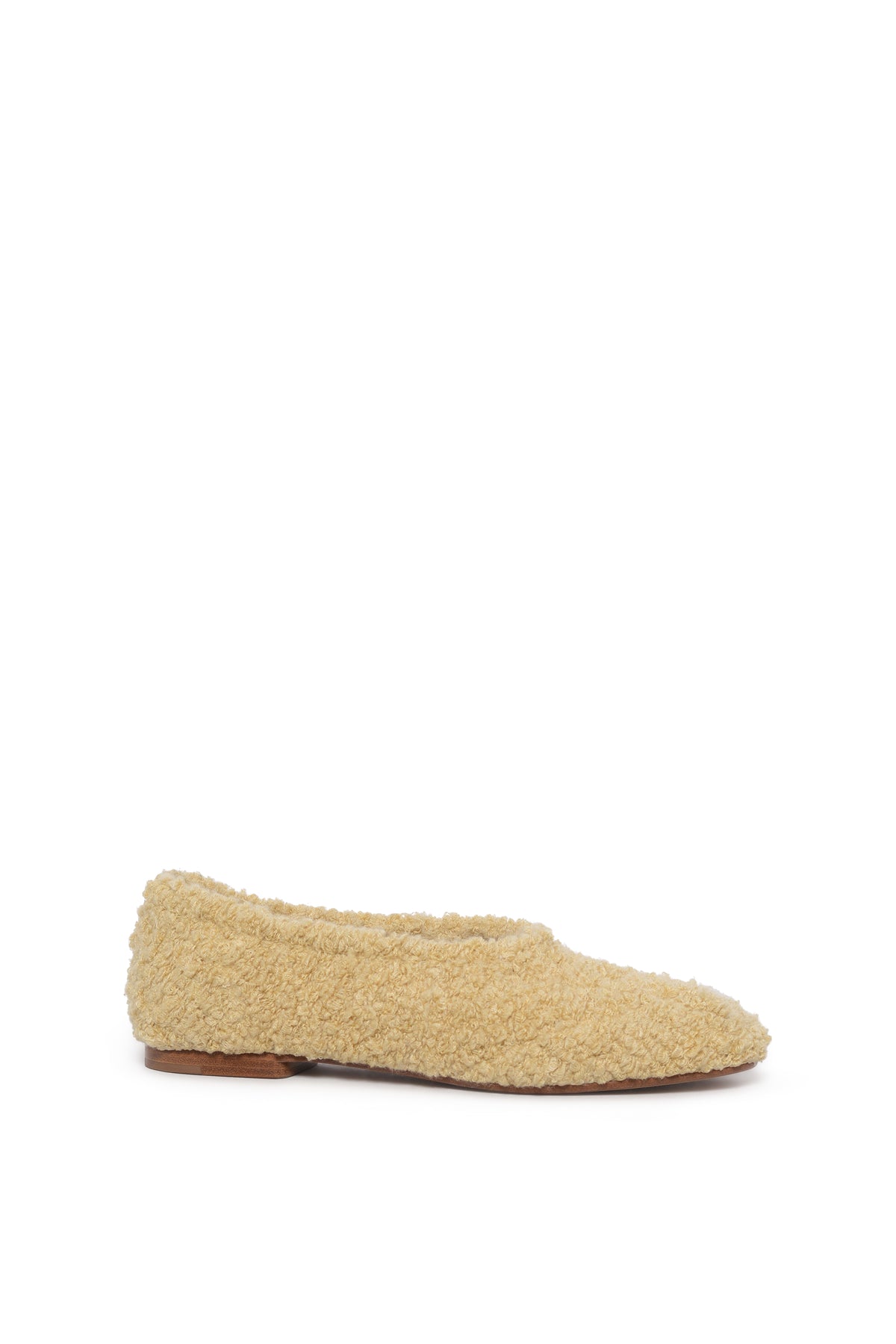 Emperor Flat in Hay Silk Cashmere Linen