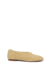 Emperor Flat in Hay Silk Cashmere Linen