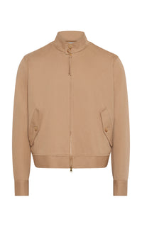 Barracuda Jacket in Camel Cotton Twill