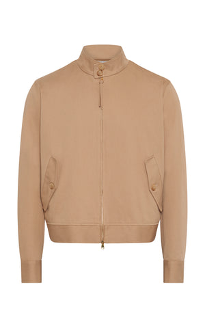 Barracuda Jacket in Camel Cotton Twill