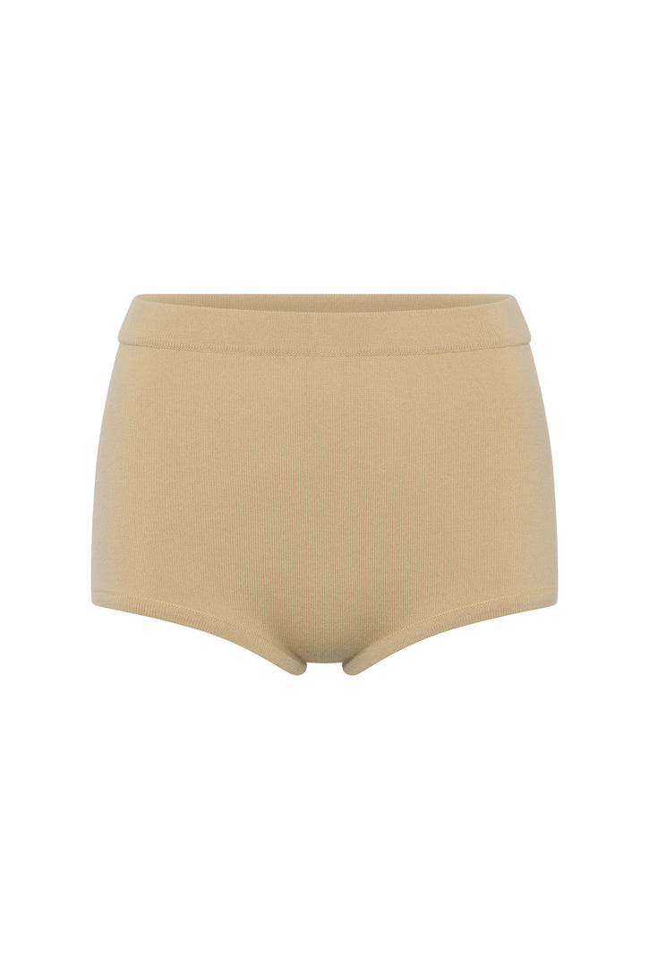Helm Knit Pantie in Hay Merino Wool Cashmere