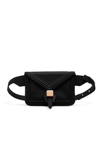 Marvelle Fanny Pack in Black Leather