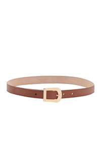 Marija Buckle Belt in Cognac Leather