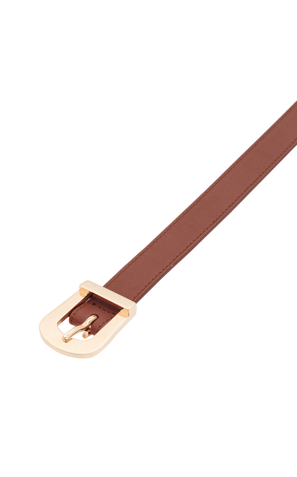 Marija Buckle Belt in Cognac Leather