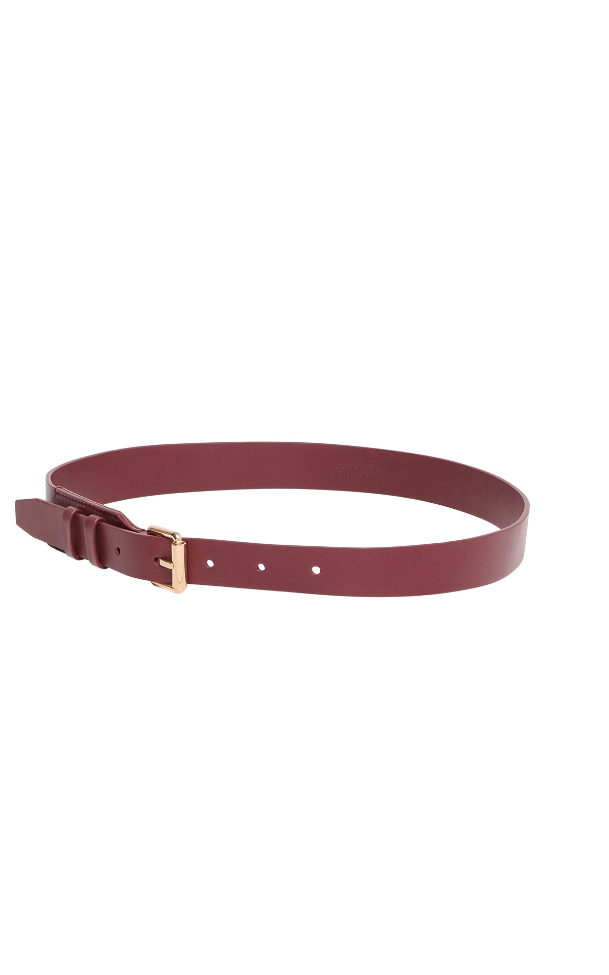 Nilmot Belt in Bordeaux Leather