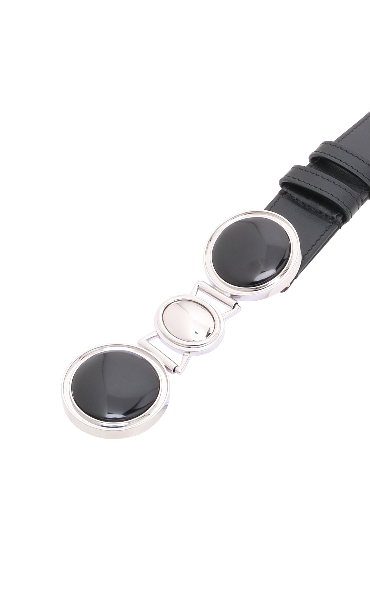 グランジ ストーン ベルト（ブラックレザー）