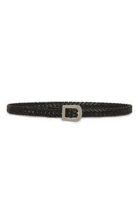 Adler Braided Belt in Black Leather