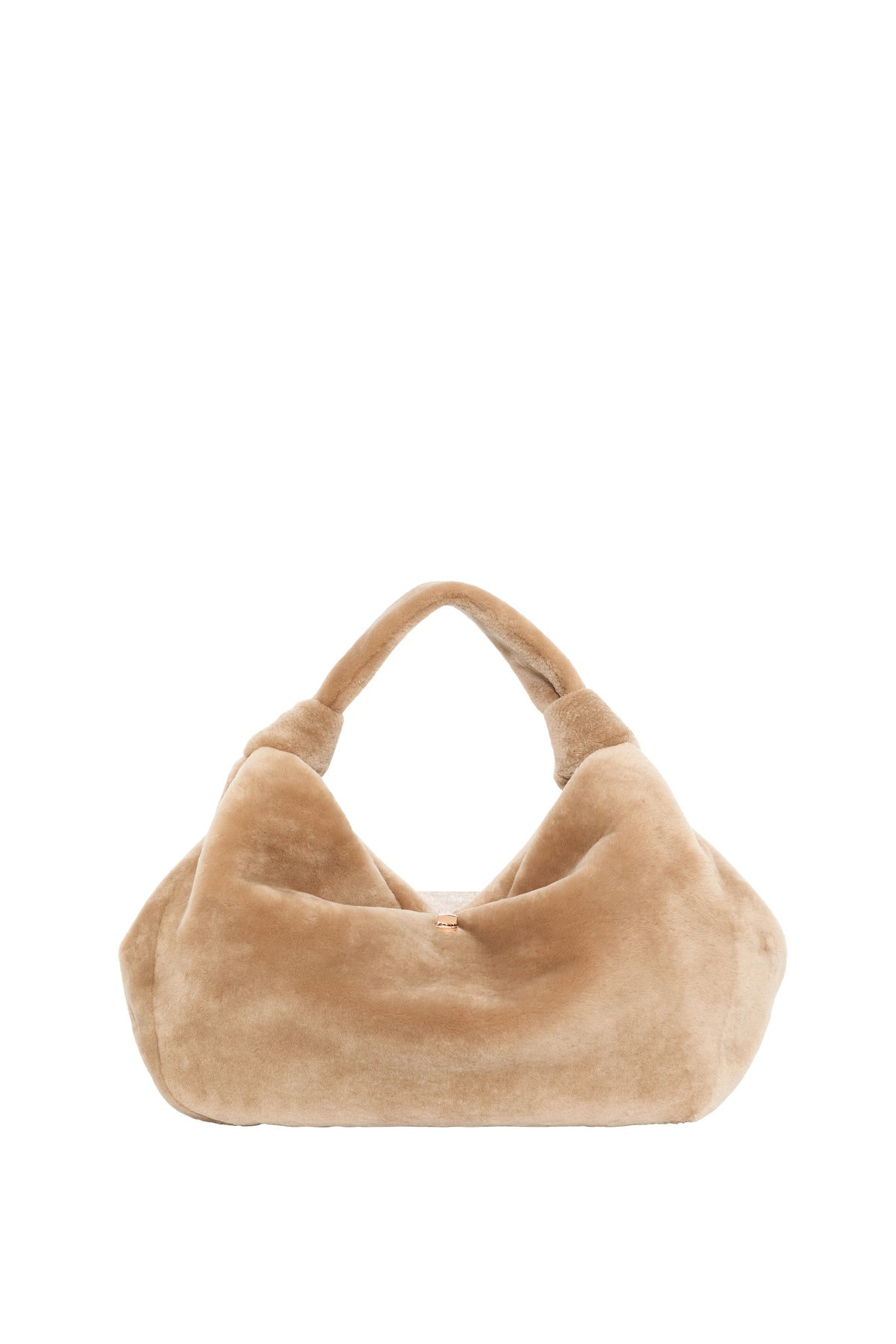 Small Antonia Bag In Champagne Shearling