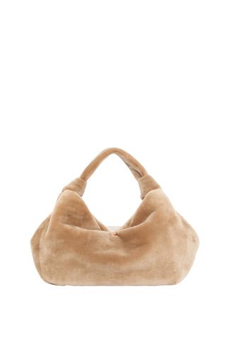 Small Antonia Bag in Champagne Shearling