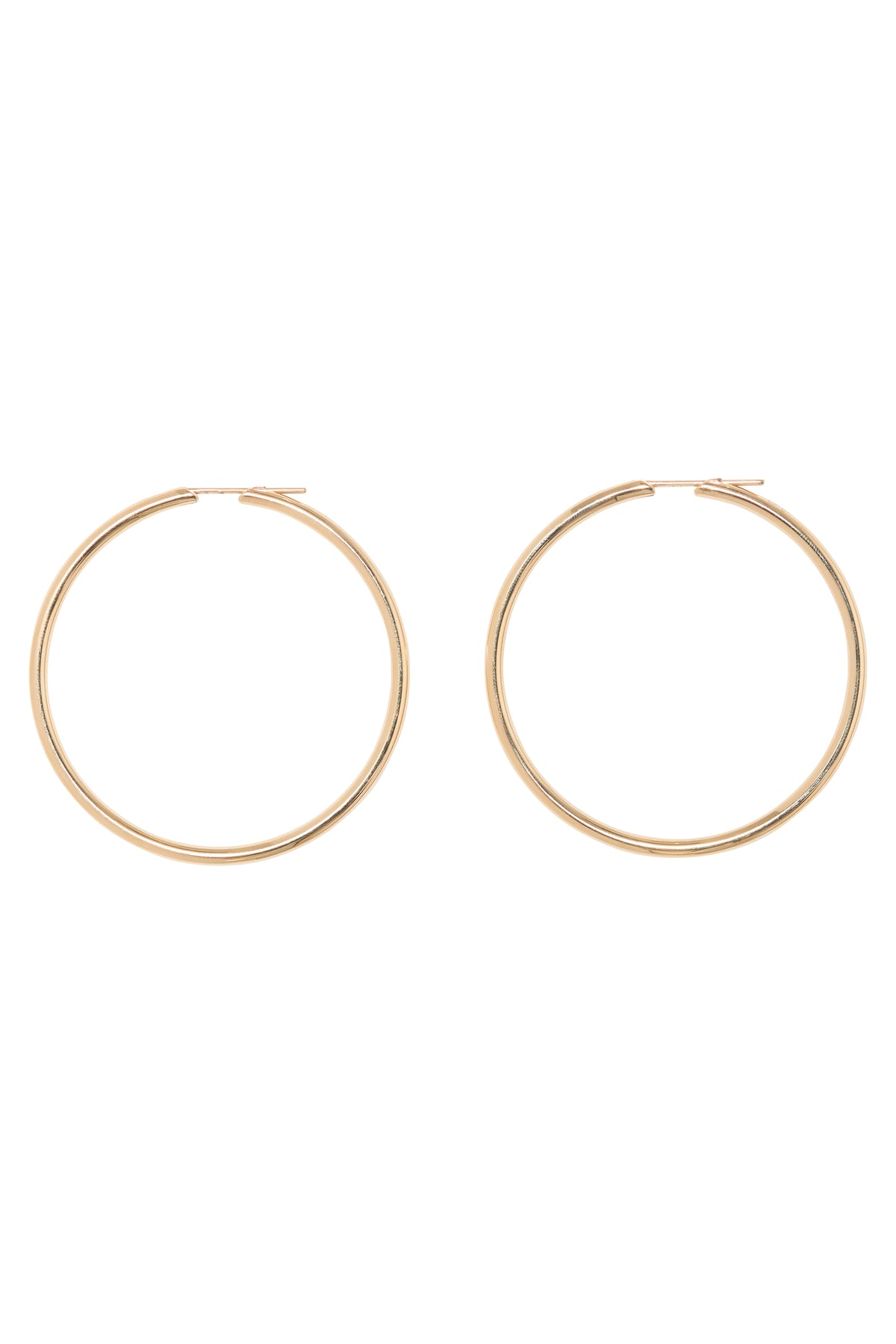 Roof Hoop Earrings in 18K Gold (56MM)
