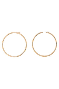 Roof Hoop Earrings in 18K Gold (56MM)