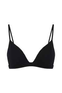 Vesha Knit Bra in Black Wool Cashmere