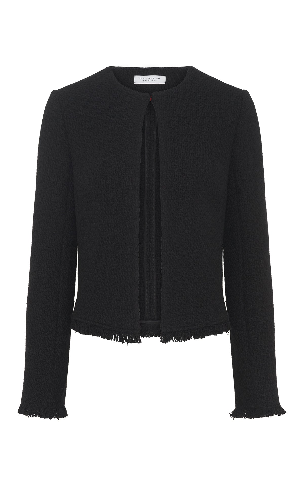 Normand Jacket in Black Virgin Wool Cashmere