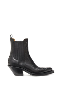 Cassidy Bootie in Black Nappa Leather