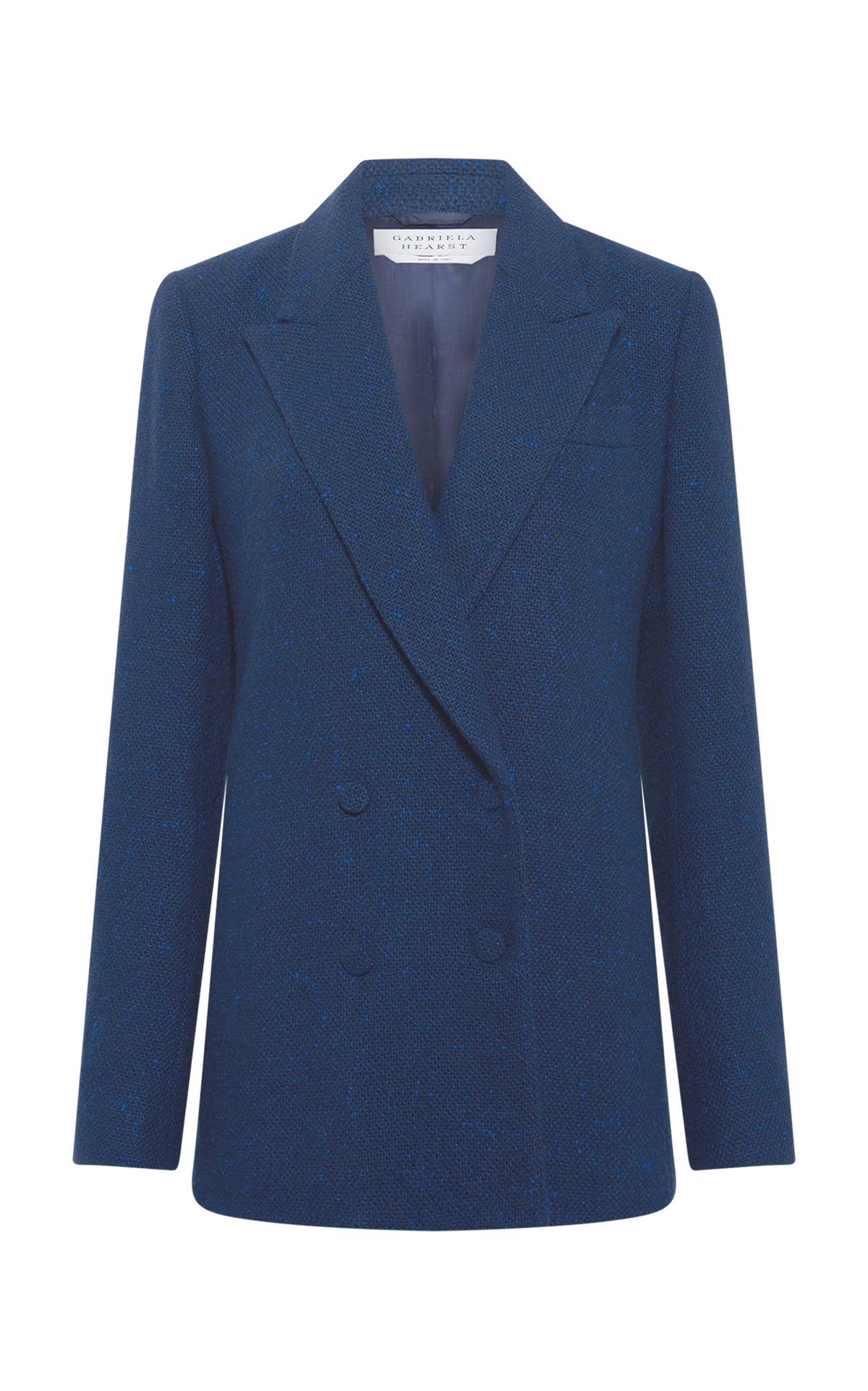 Elliot Knit Blazer in Electric Navy Speckled Cashmere