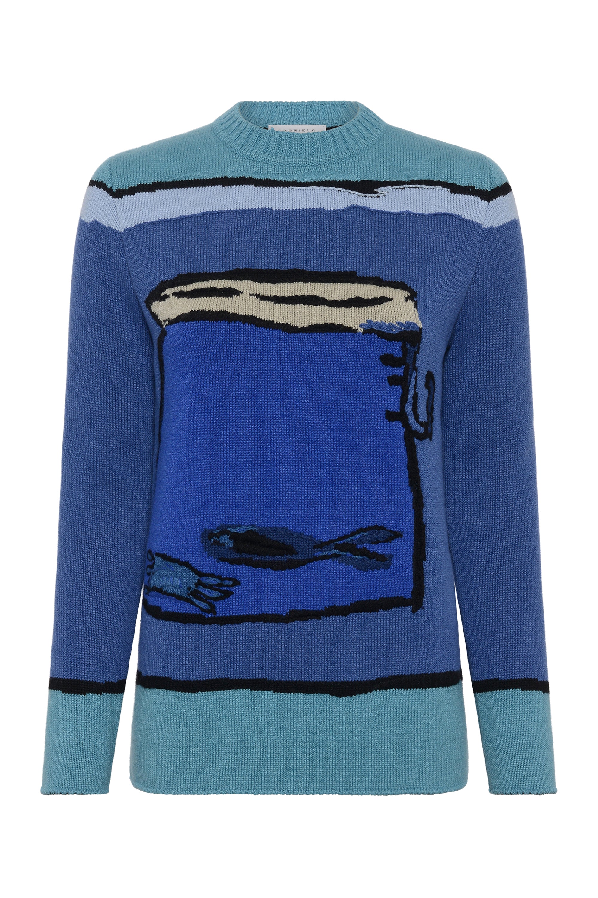 Tarikel Knit Sweater in Water Multi Cashmere – Gabriela Hearst