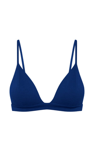Chevier Bra in Cobalt Merino Wool