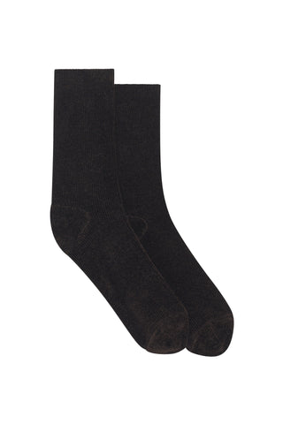 Brio Knit Socks in Chocolate Silk