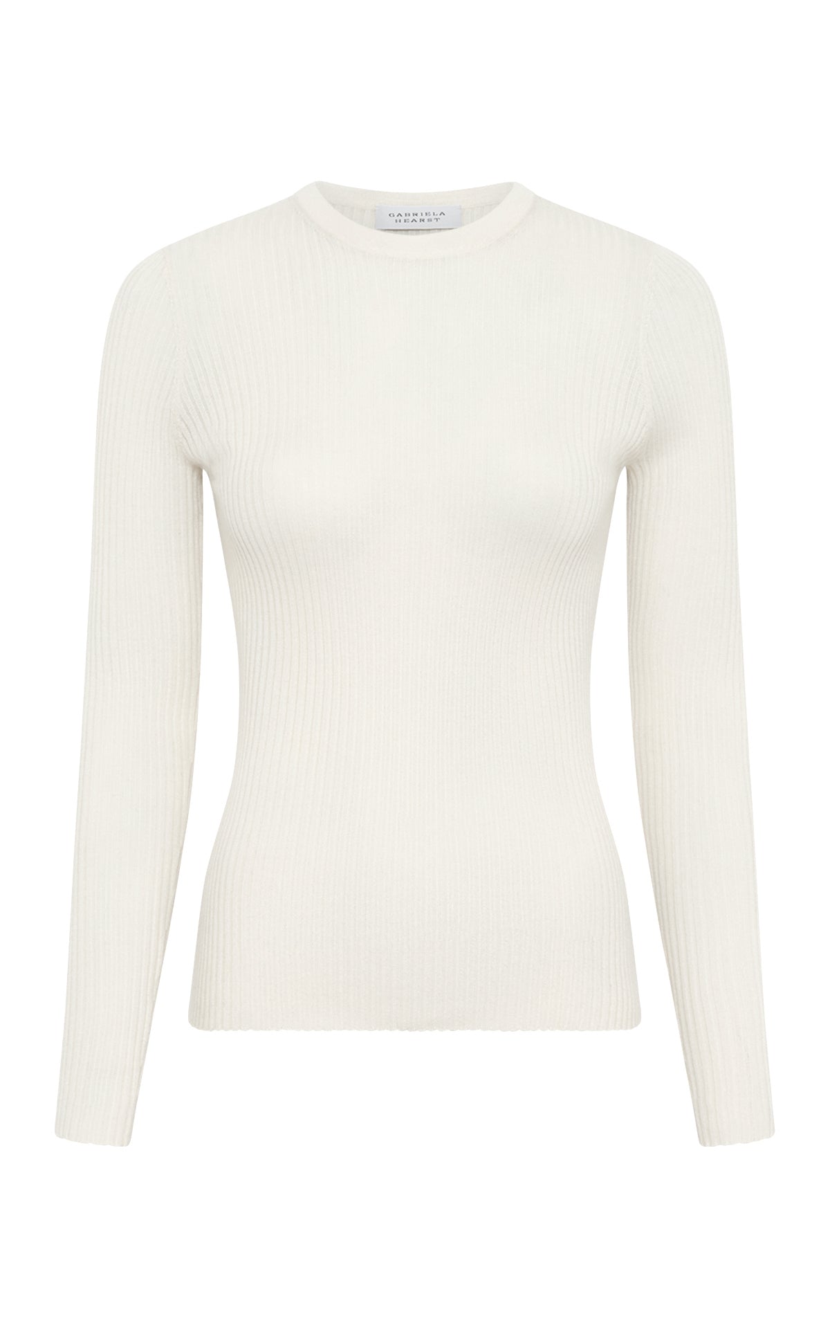 Browning Knit Sweater in Ivory Cashmere Silk