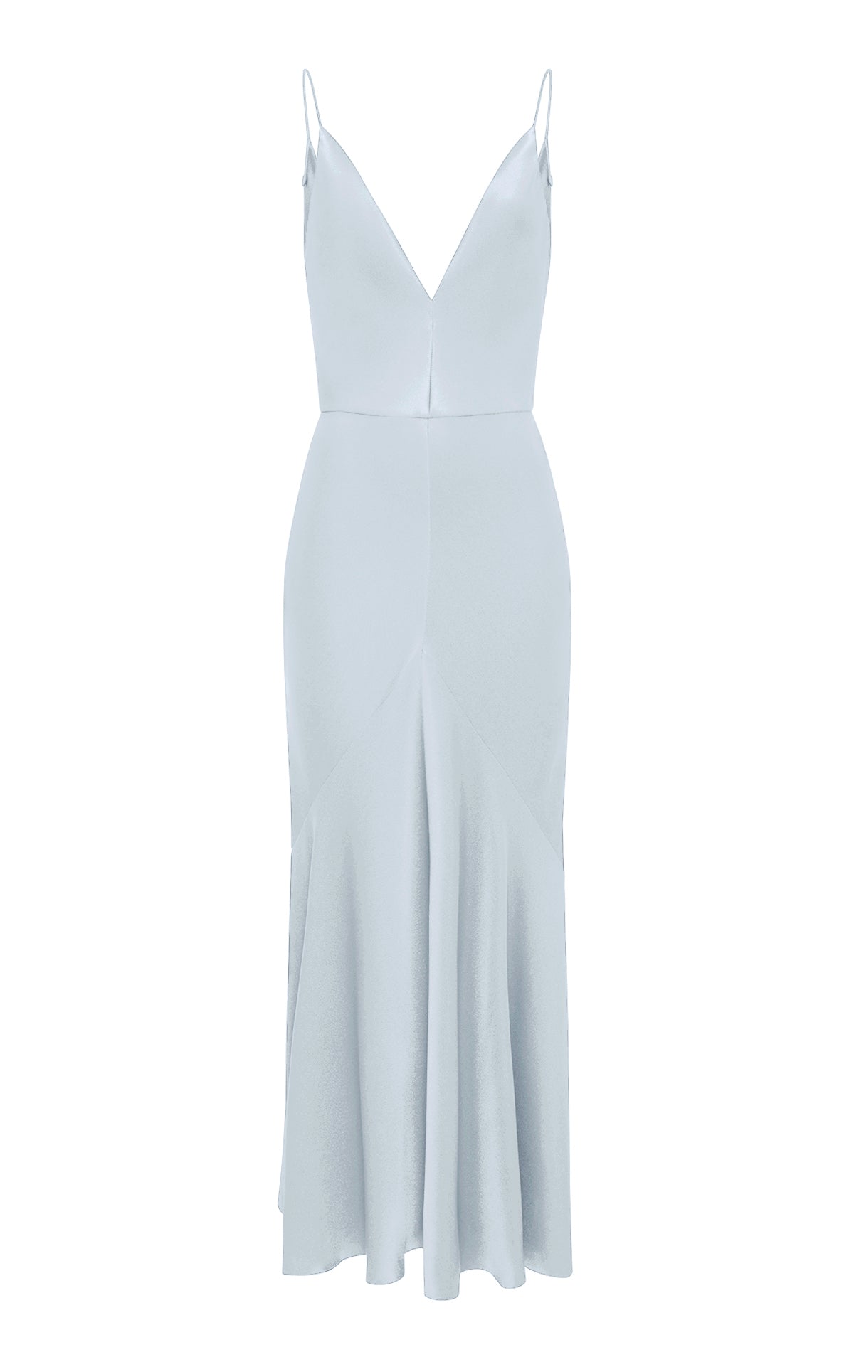 pale blue slip dress Brigita Slip Dress in Light Blue Silk Satin – Gabriela Hearst