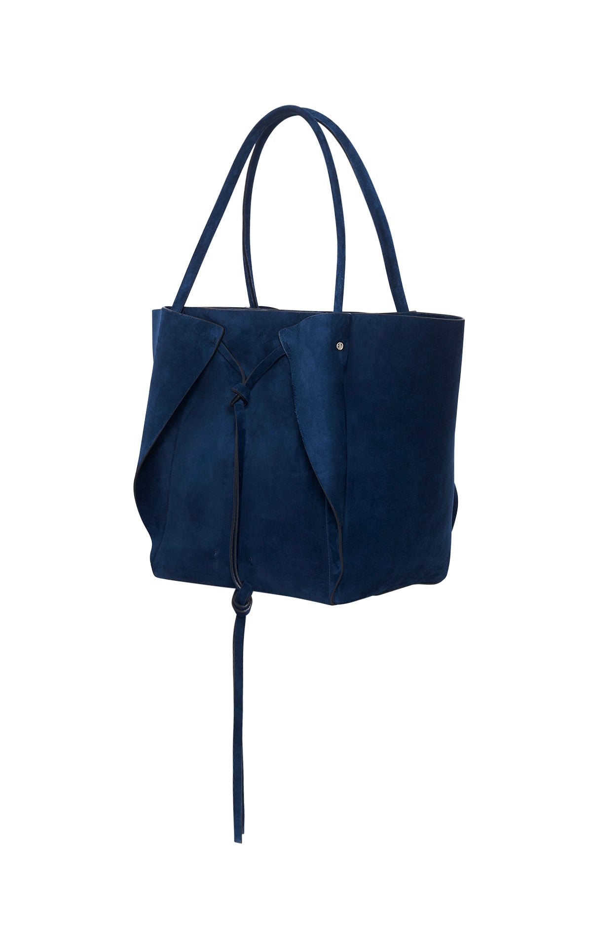 Marija Tote Bag in Navy Suede