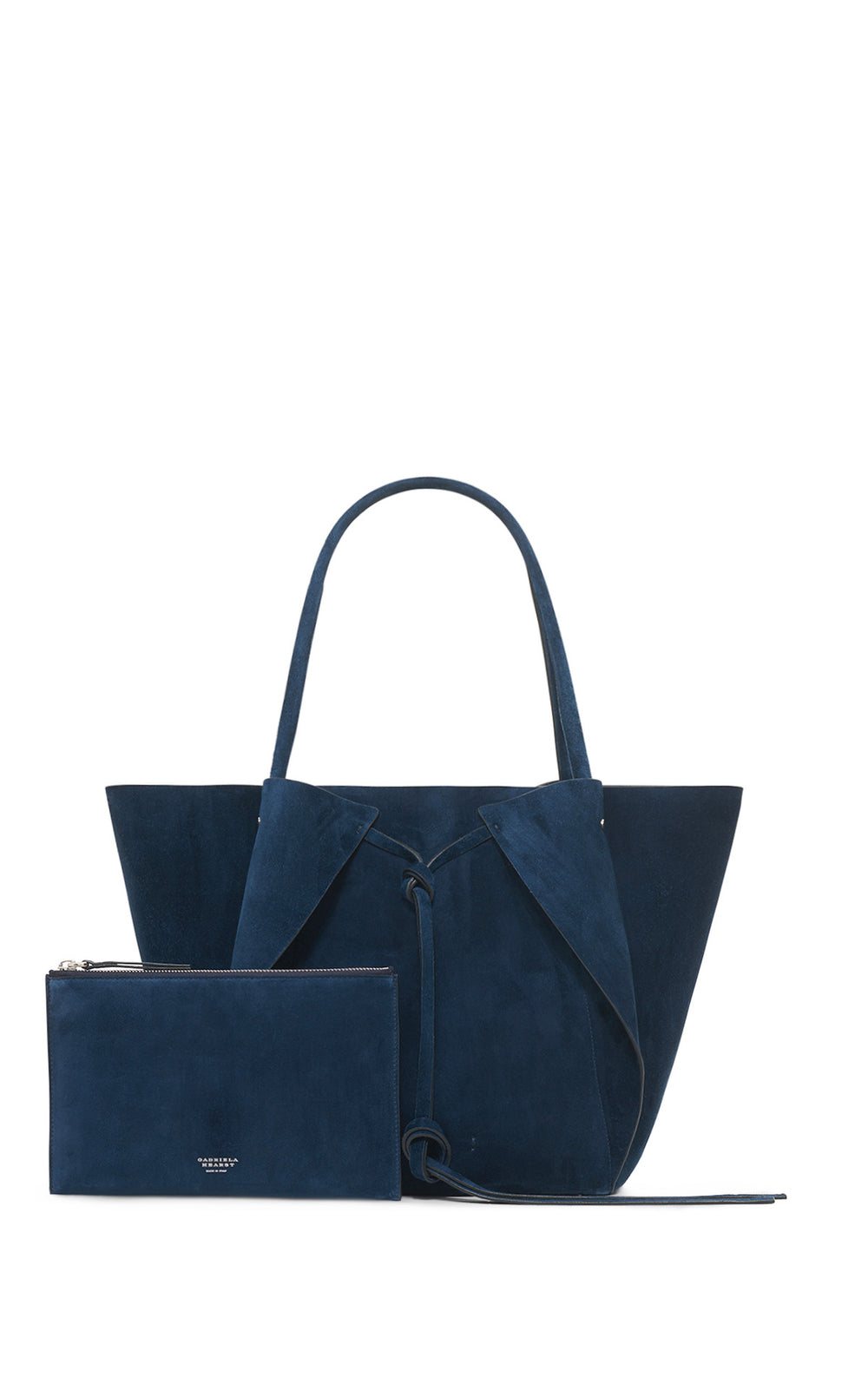 Marija Tote Bag in Navy Suede