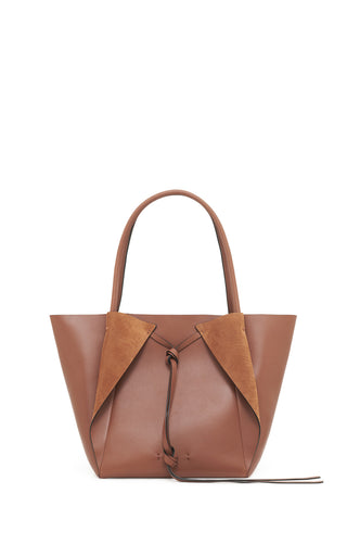 Cognac Nappa Leather Marija Tote Bag - Front View | Gabriela Hearst