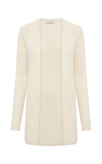 Jani Knit Cardigan in Ivory Cashmere