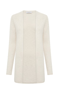 Jani Knit Cardigan in Ivory Cashmere