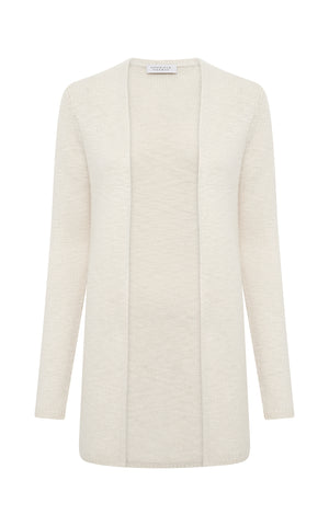 Jani Knit Cardigan in Ivory Cashmere