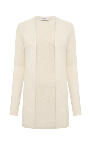 Jani Knit Cardigan in Ivory Cashmere