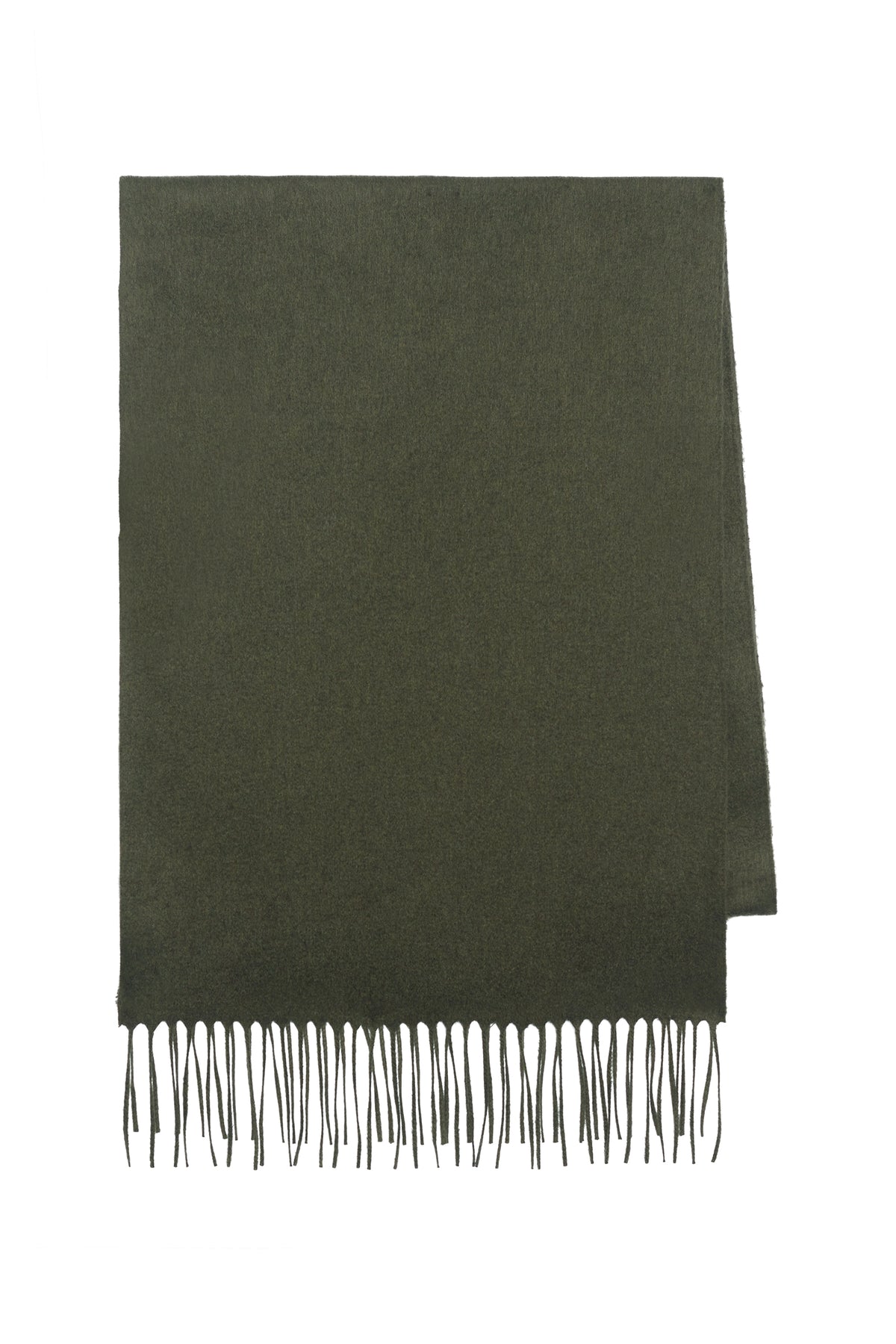 Blaine Scarf in Olive Brushed Cashmere Silk