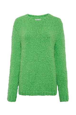 Lawrence Knit Sweater in Florescent Green Welfat Cashmere