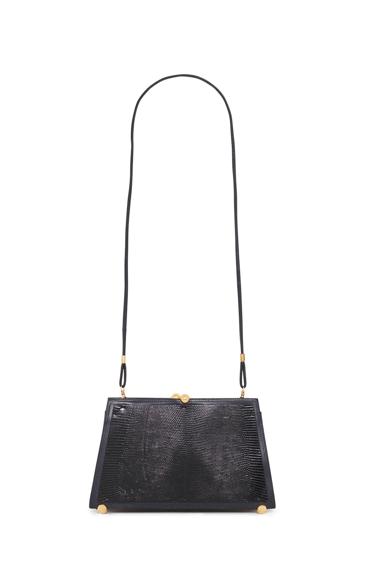 Vintage No.5 Bag in Black Snakeskin Leather