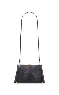 Vintage No.5 Bag in Black Snakeskin Leather