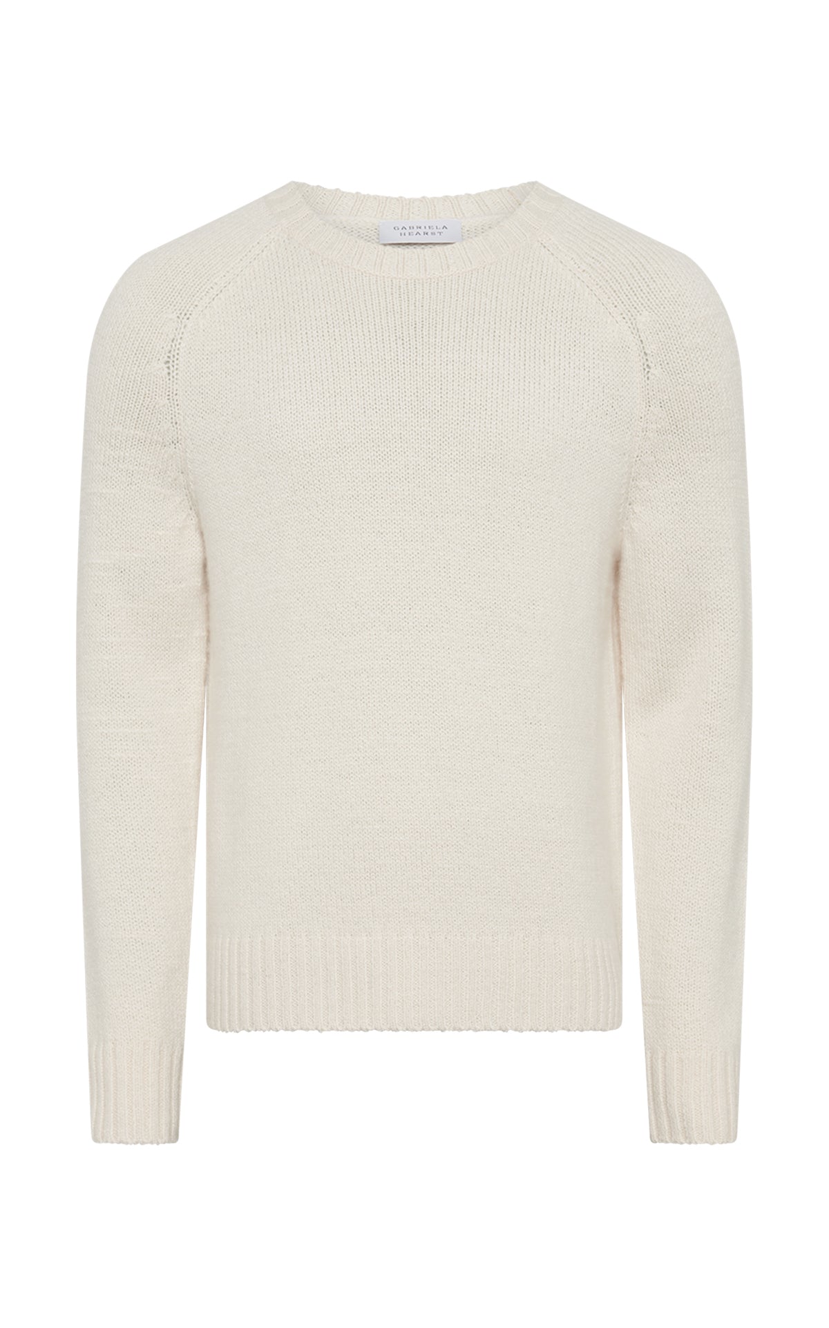Norwich Knit Sweater in Ivory Cashmere