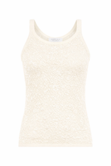 Cyrinne Lace Knit Tank Top in Off White Merino Wool – Gabriela Hearst