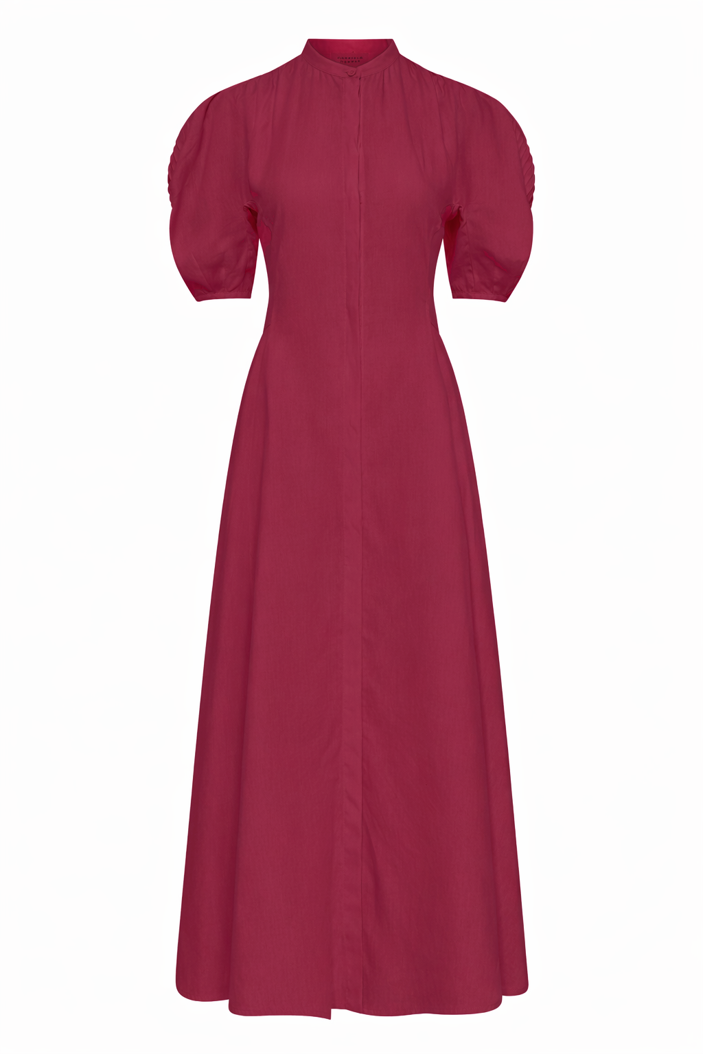 Arabella Shirtdress in Raspberry Aloe Linen