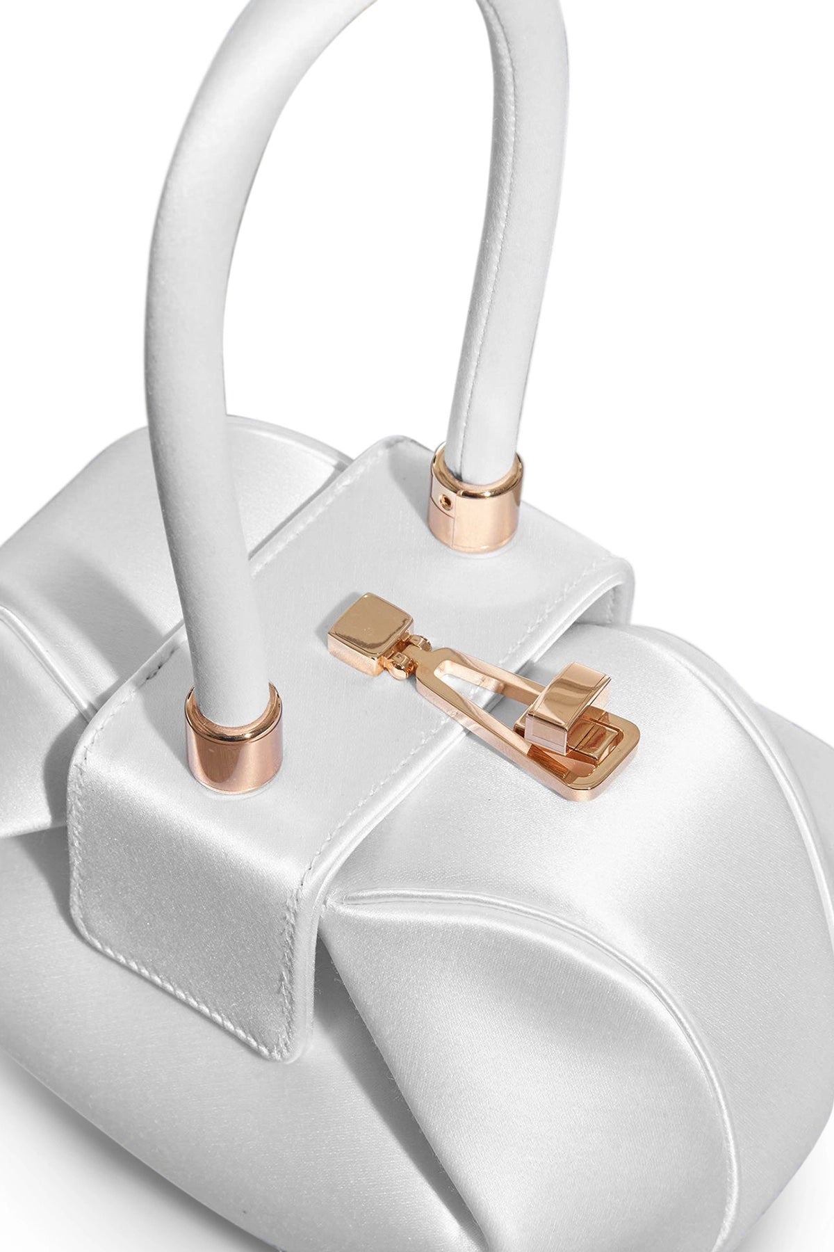 Demi Bag in Ivory Satin Gabriela Hearst