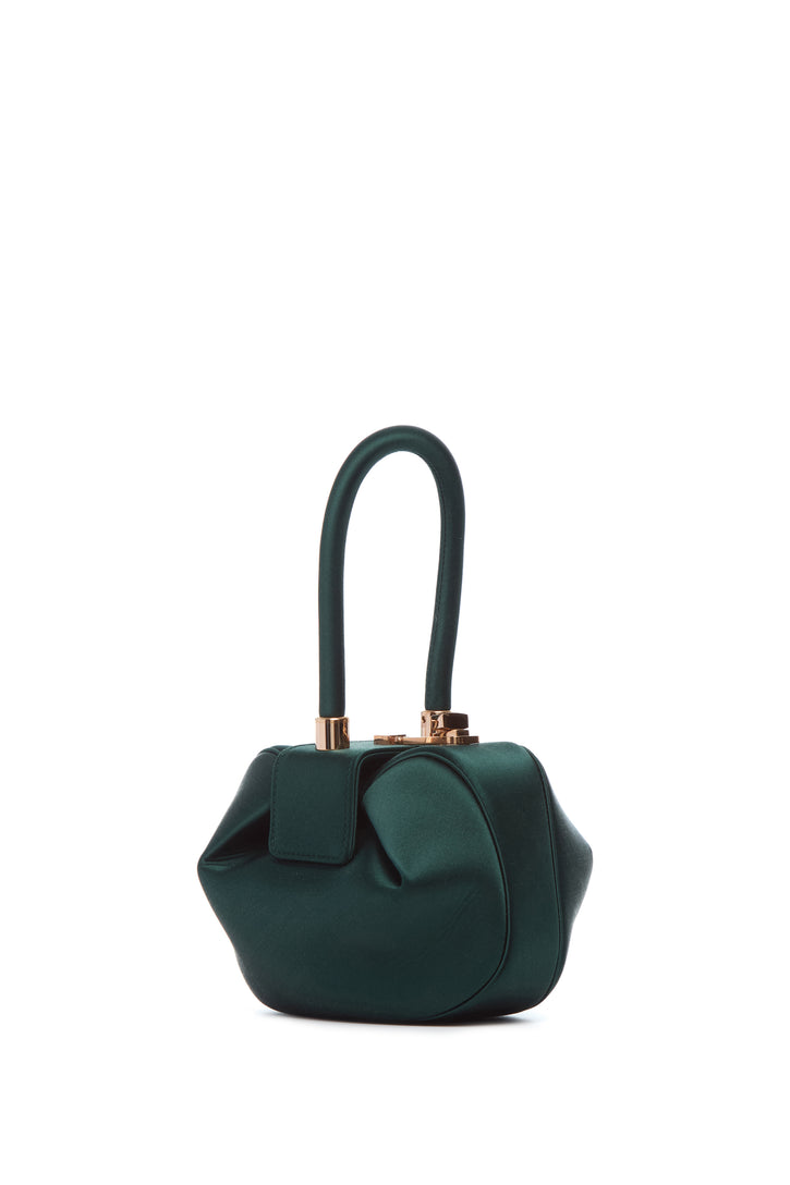 Demi Bag in Emerald Satin