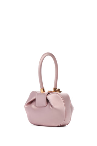 Amethyst Satin Demi Bag - Side View with Rose Gold Hardware | Gabriela Hearst