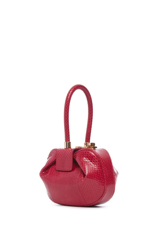 Red Snakeskin Demi Bag - Side View | Gabriela Hearst