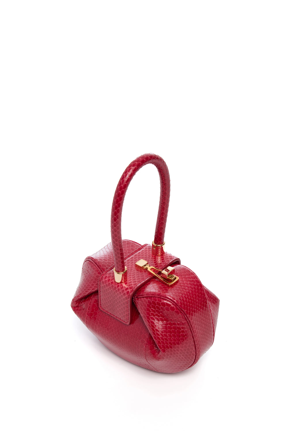 Demi Bag in Red Snakeskin
